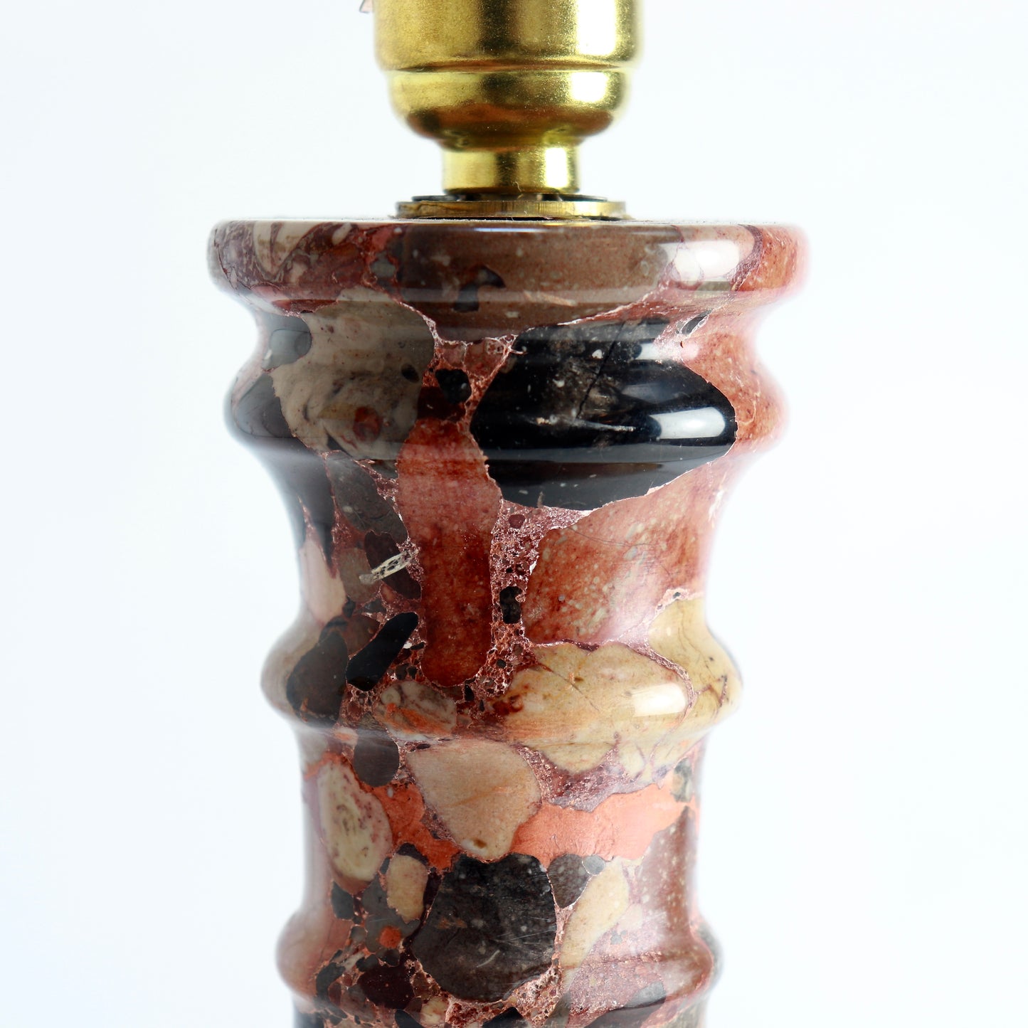 Vintage Brèche d’Alep Marble Table Lamp