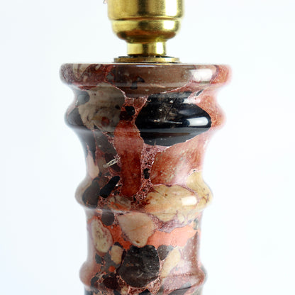 Vintage Brèche d’Alep Marble Table Lamp