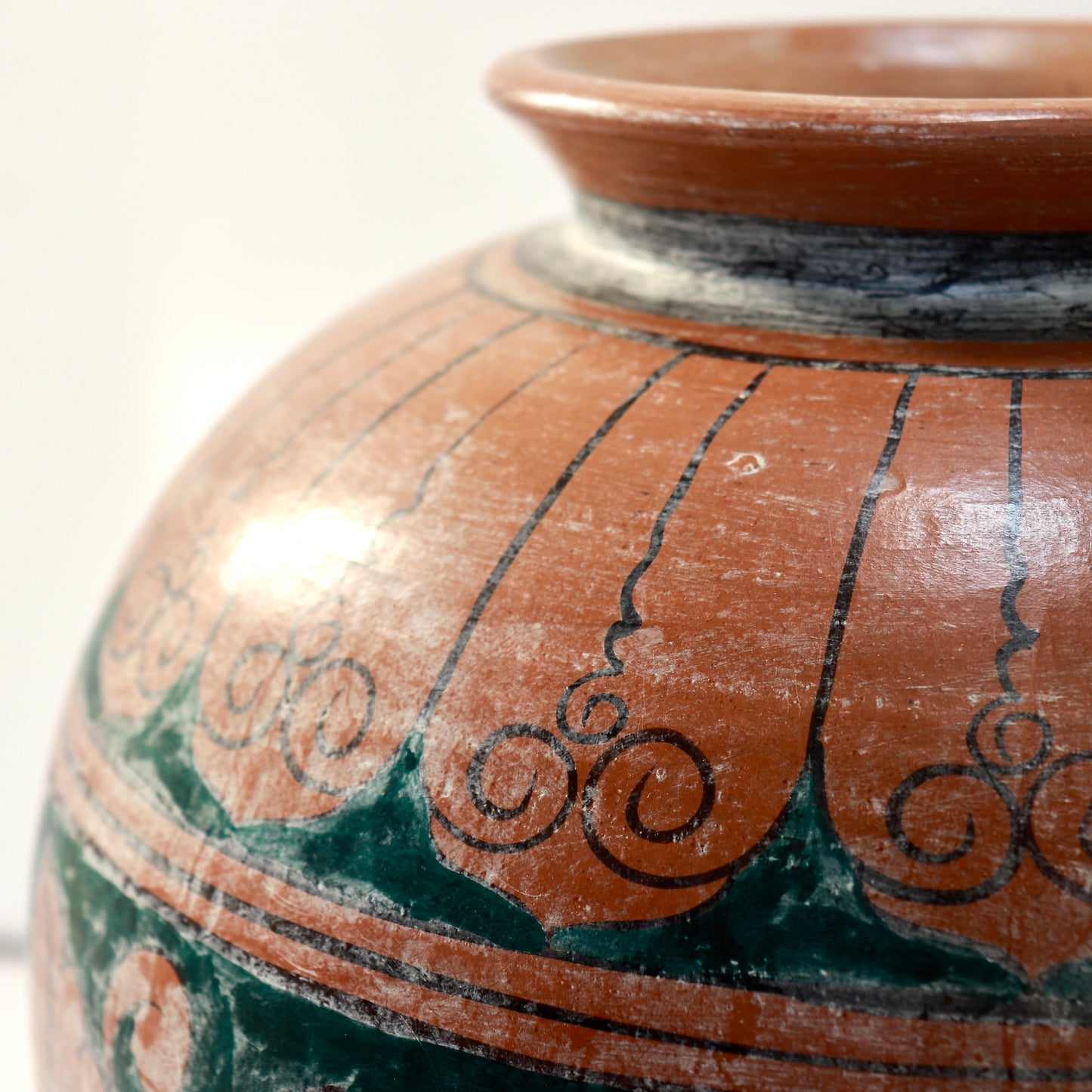 Vintage Persian revival floor vase