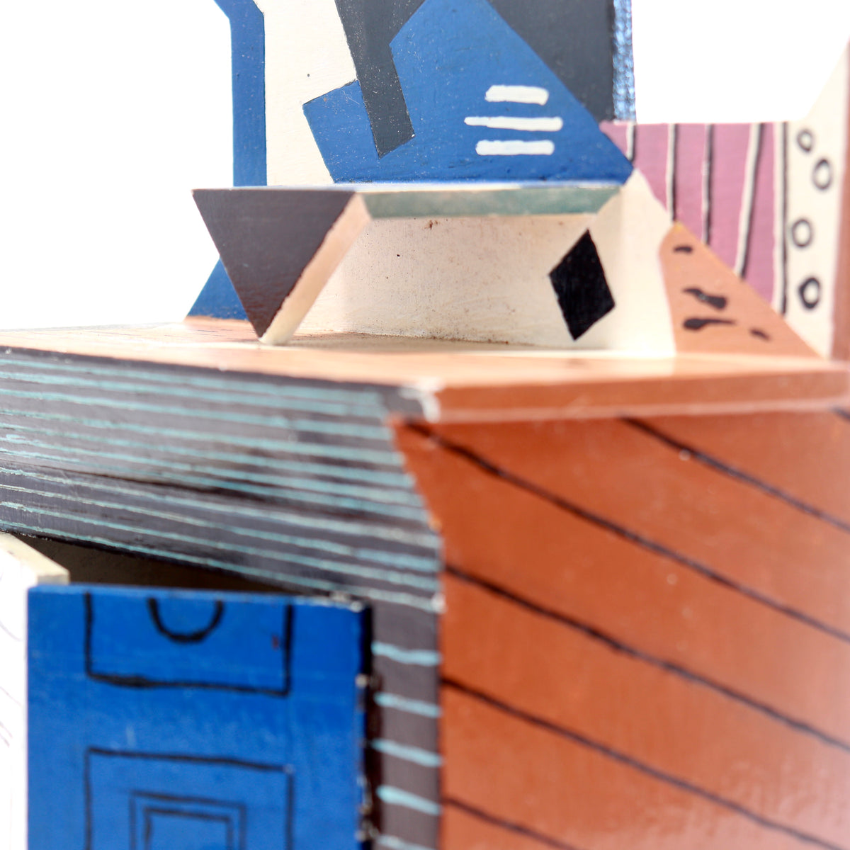 Handmade Miniature Cupboard After Picasso
