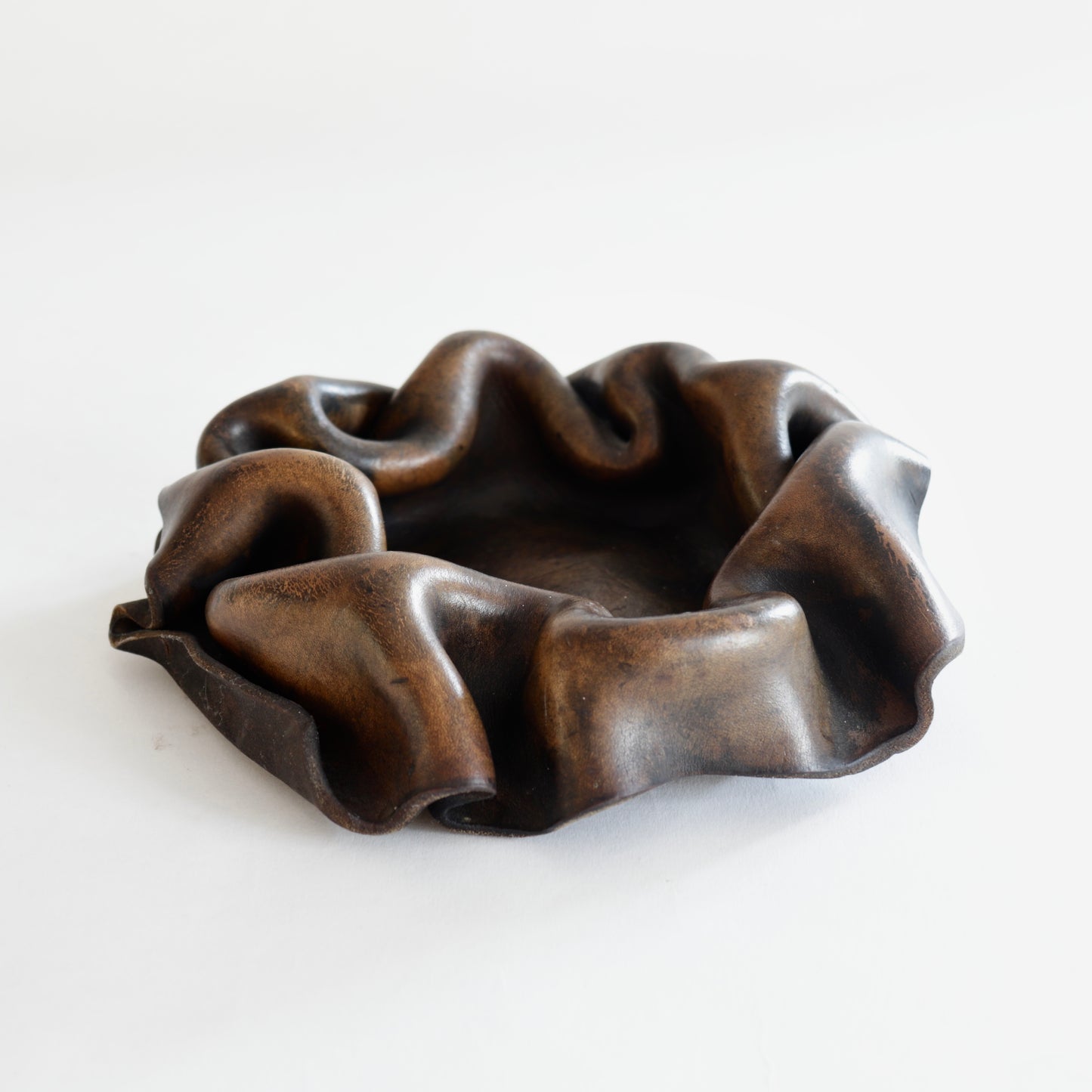 Vintage Leather Bowl