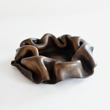 Vintage Leather Bowl