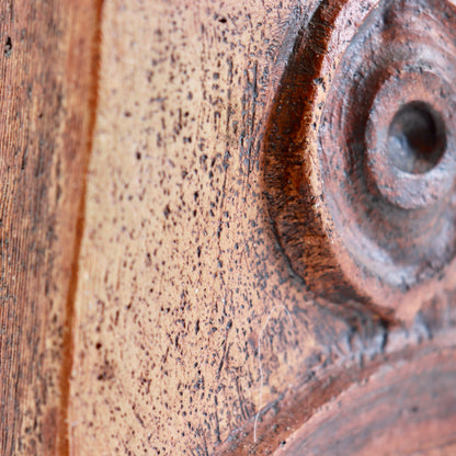 Mid-Century Cornish Pottery Vessel with Sculptural Relief