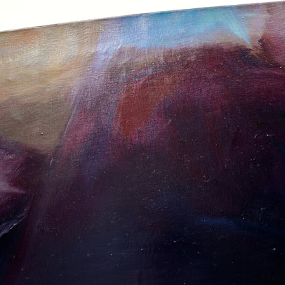 French abstract oil on canvas