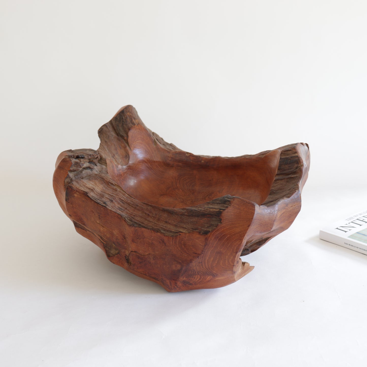XL Carved wood bowl