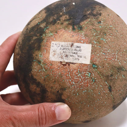 Primitive-form Cornish Studio Pottery Vessel