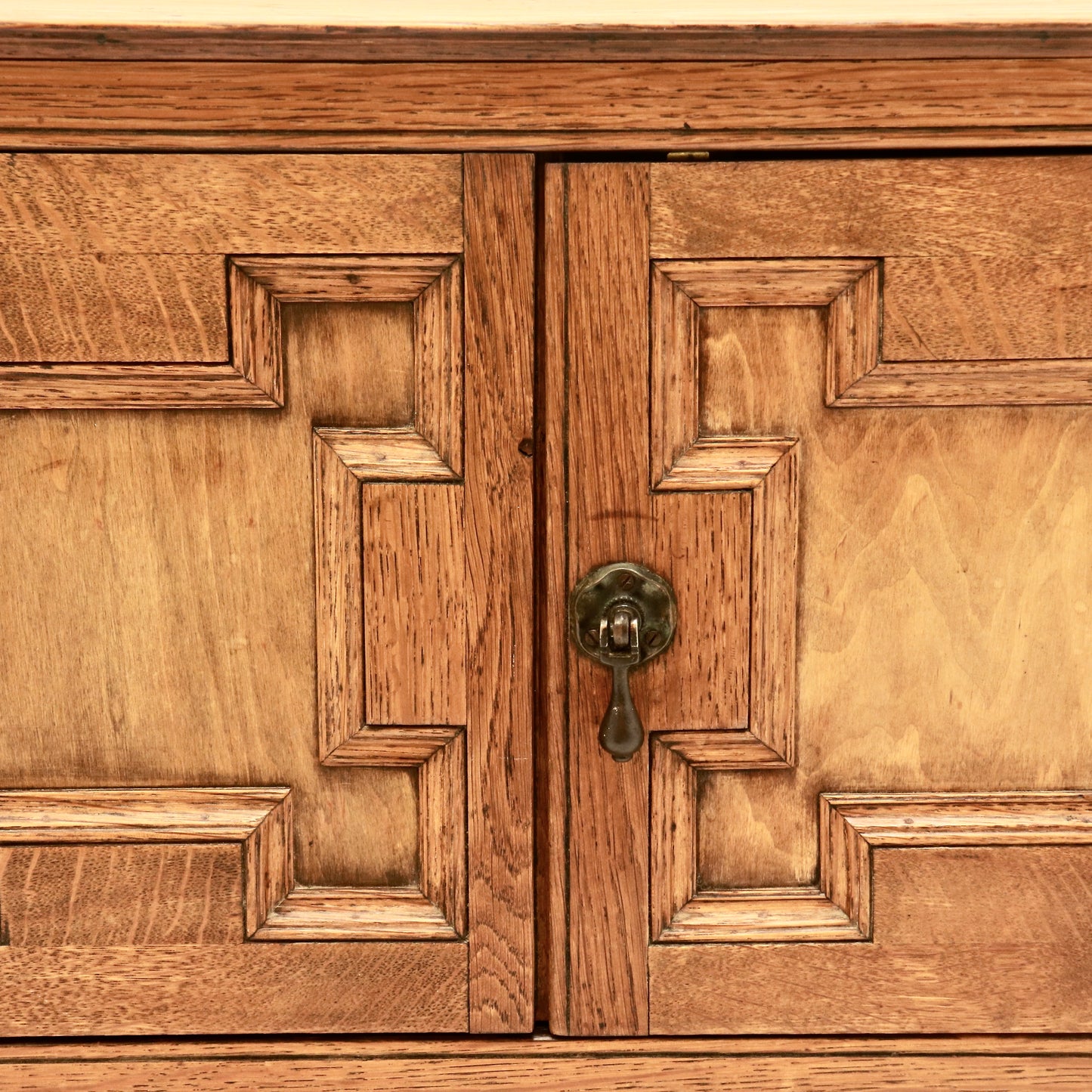 Petite Brutalist Oak Cupboard
