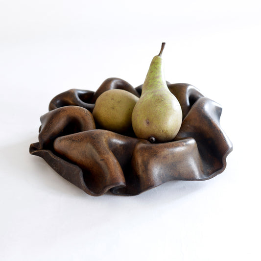 Vintage Leather Bowl