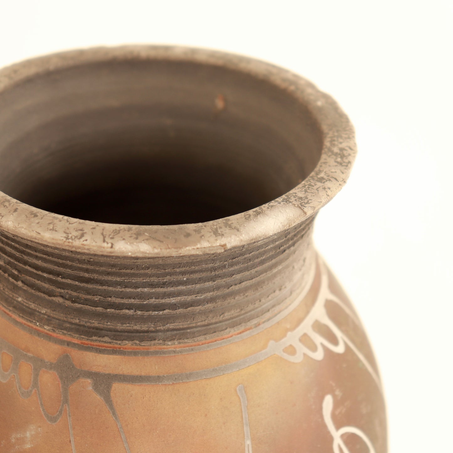 Studio Pottery Vase with Sgraffito Decoration