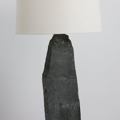 Slate slab lamp