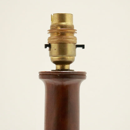 Vintage Turned Walnut Floor Lamp