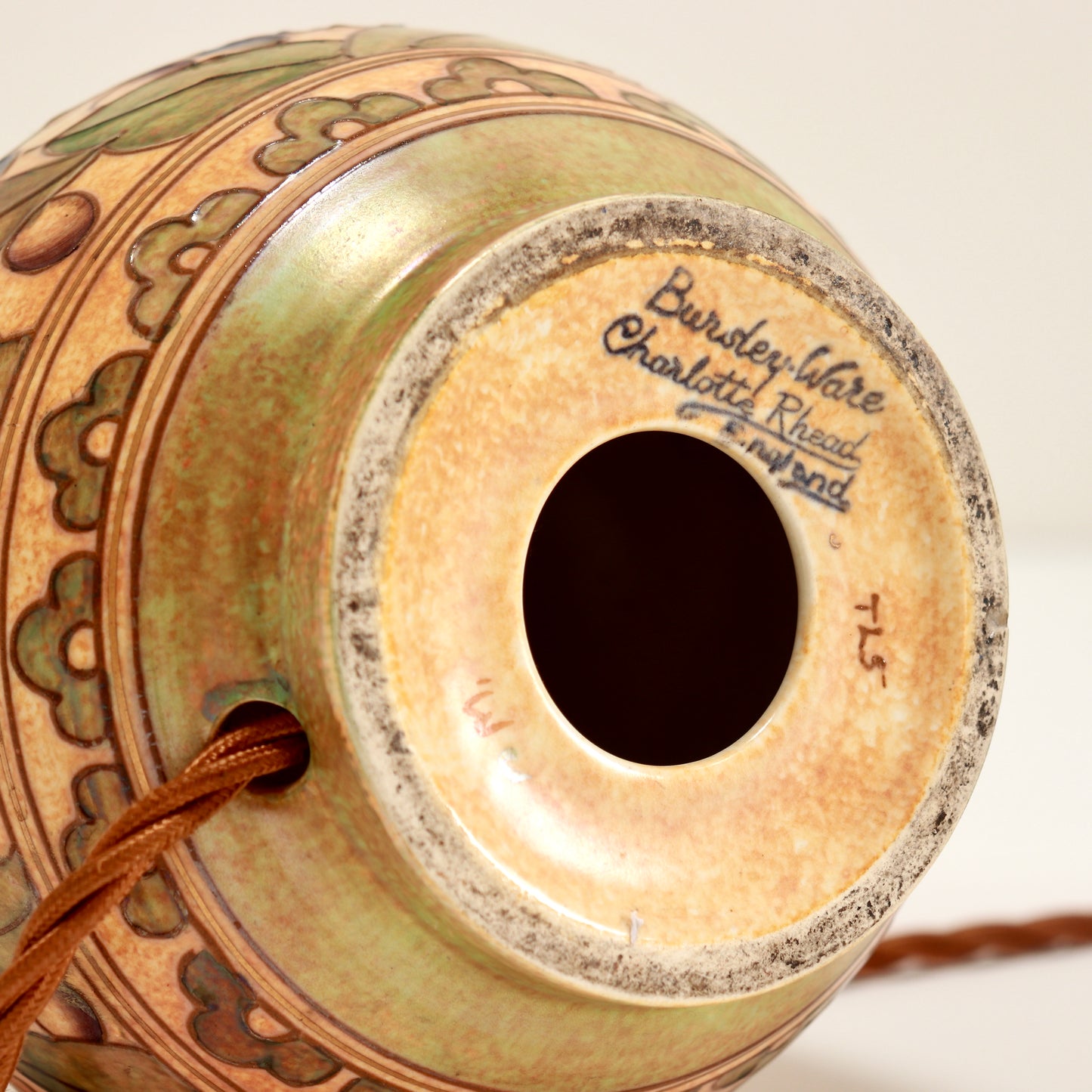 Charlotte Rhead for Bursley Ware Table Lamp
