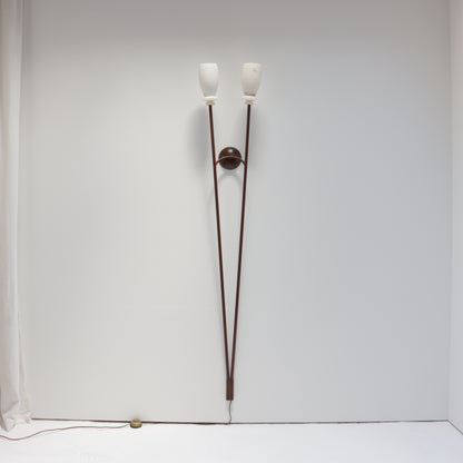 Large Alabaster twin wall light