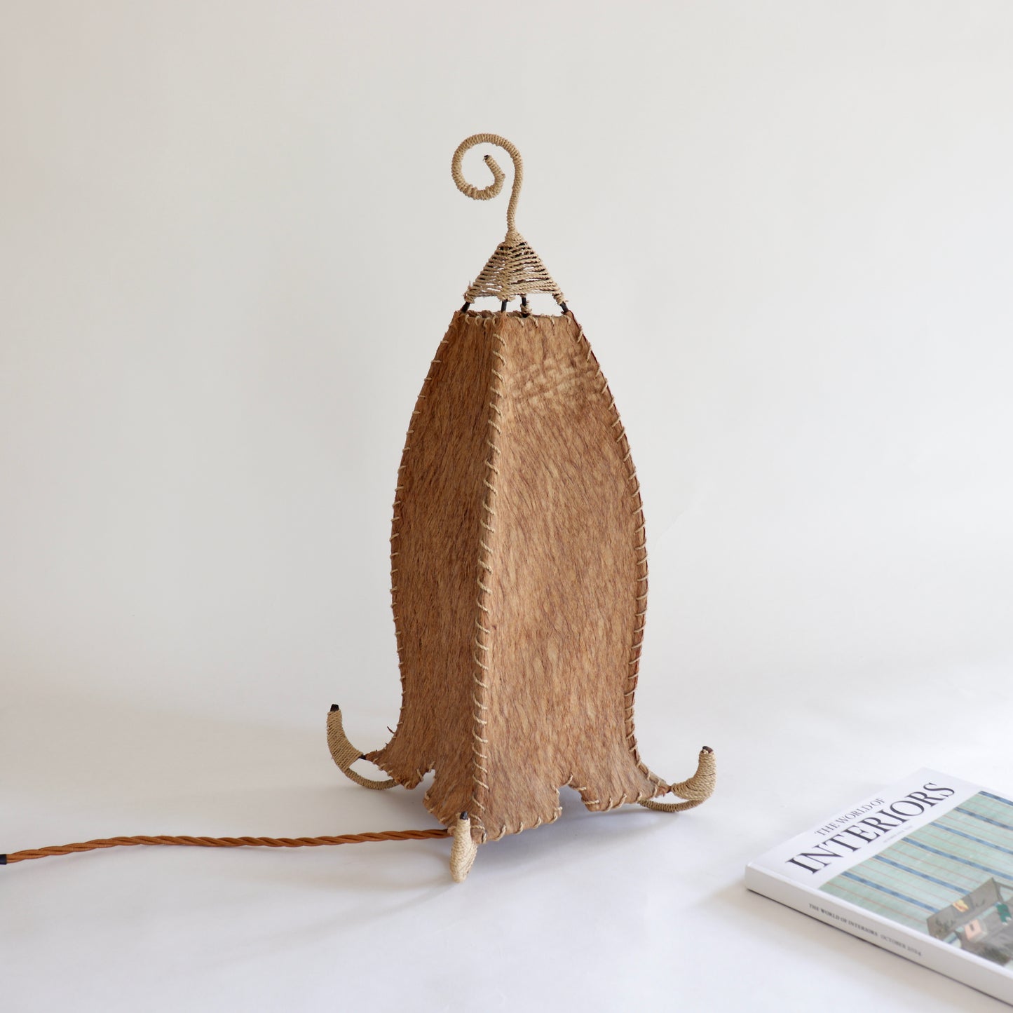 Sculptural Coir lamp