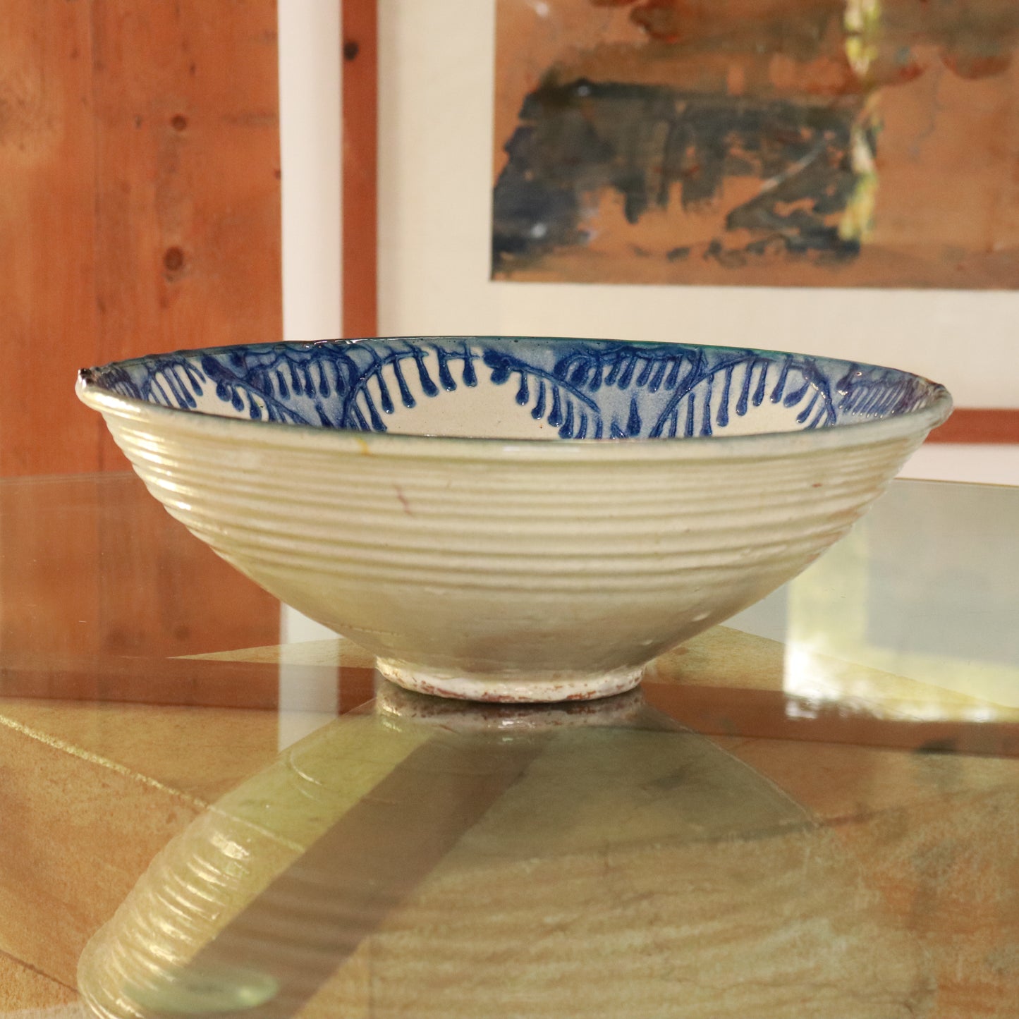 19th Century Andalusian Glazed Bowl Andalusia, Spain, 1800s