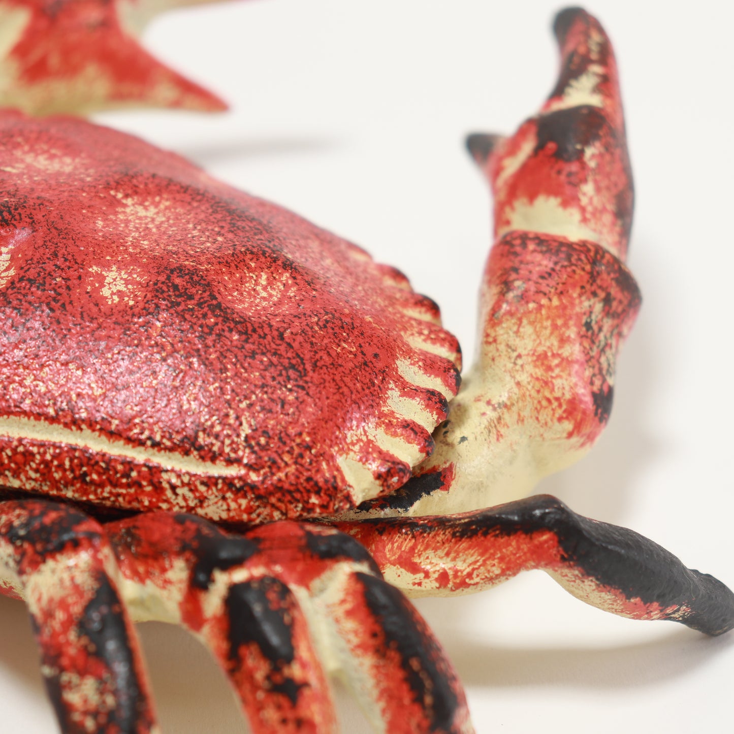 Painted Cast Iron Crab Casket