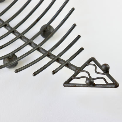 Iron fish skeleton platter