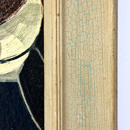 Mid Century abstract oil on board