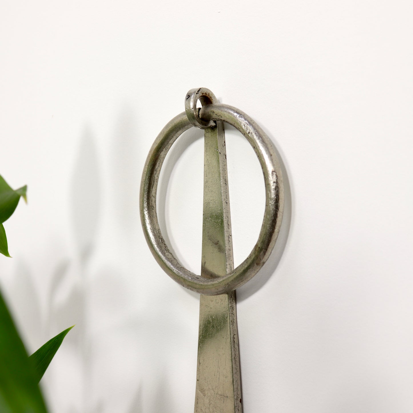 Wrought Iron and Glass Wall Sconce Vase