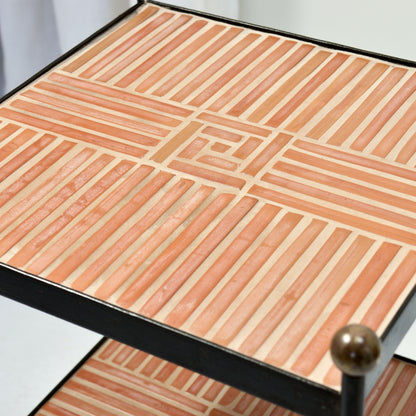 Terracotta Tile side table