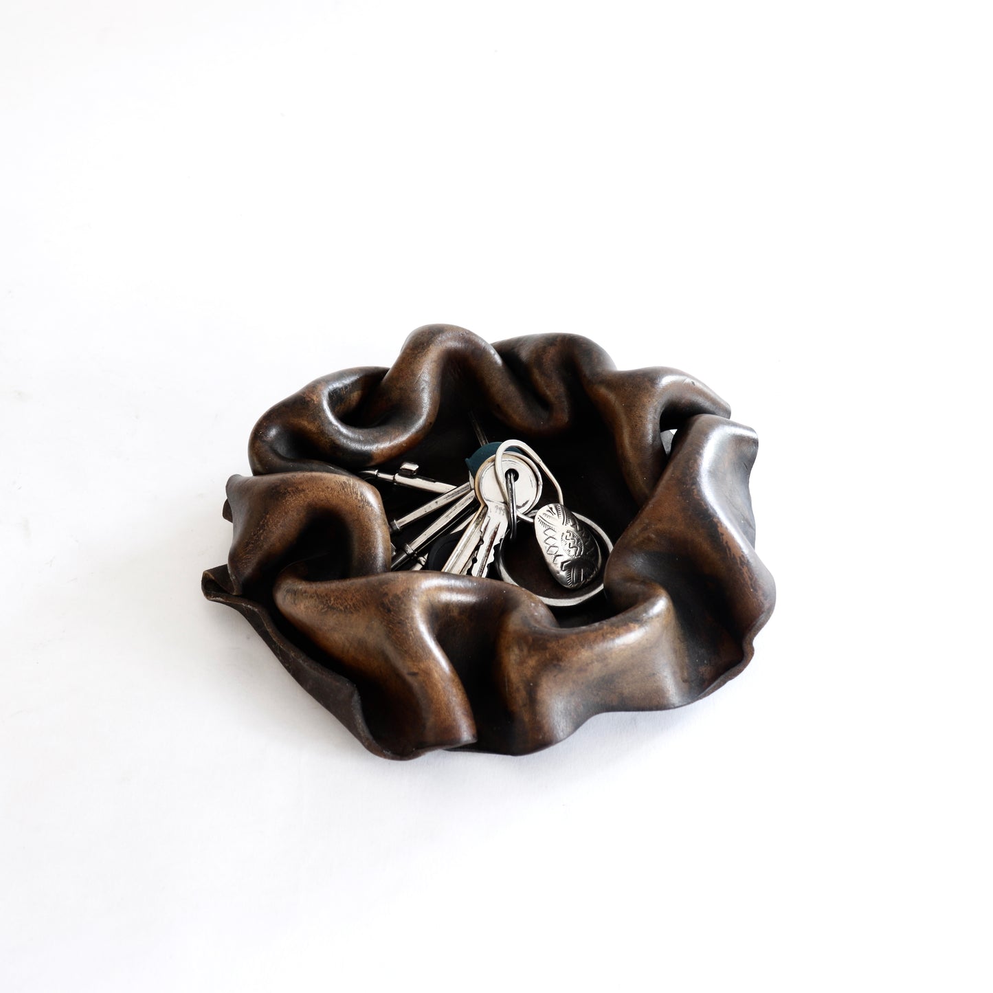 Vintage Leather Bowl