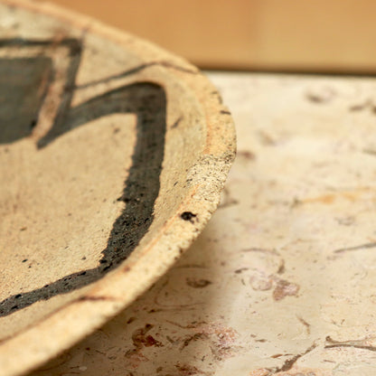 Mid-Century Studio Pottery Abstract Platter
