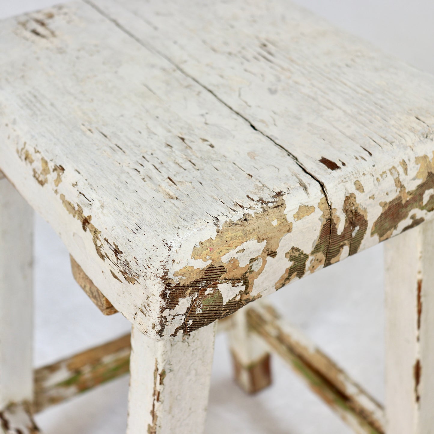 Detail of aged paint surface with natural wear and texture