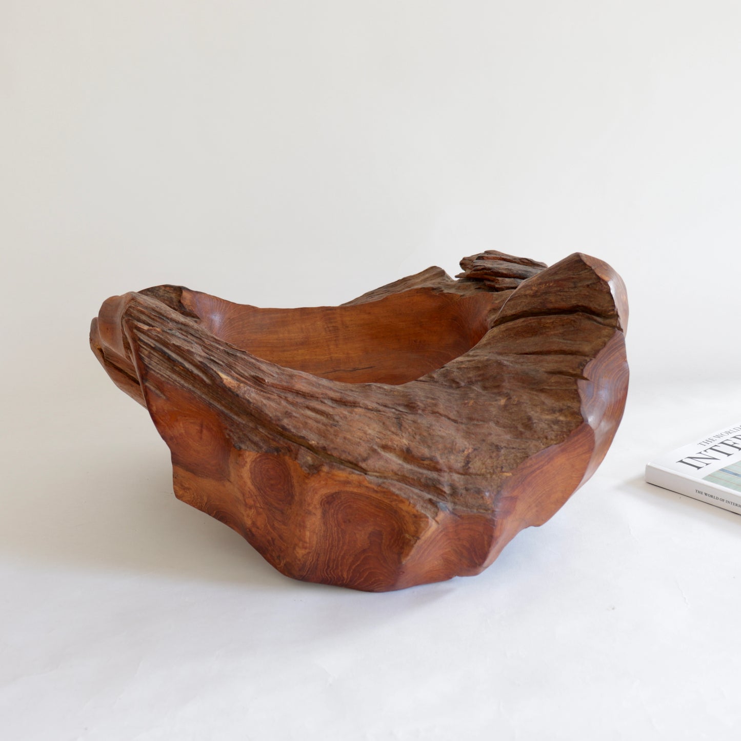 XL Carved wood bowl