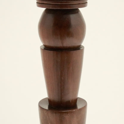 Vintage Turned Walnut Floor Lamp