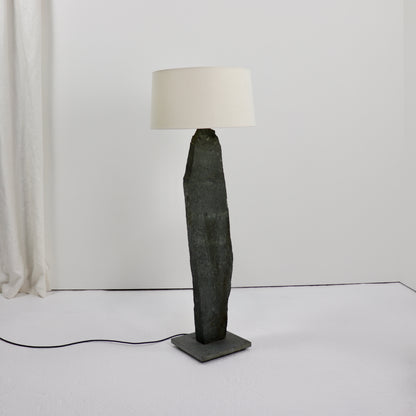 Slate slab lamp