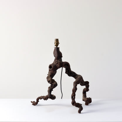 Vintage Italian Olive Root Lamp