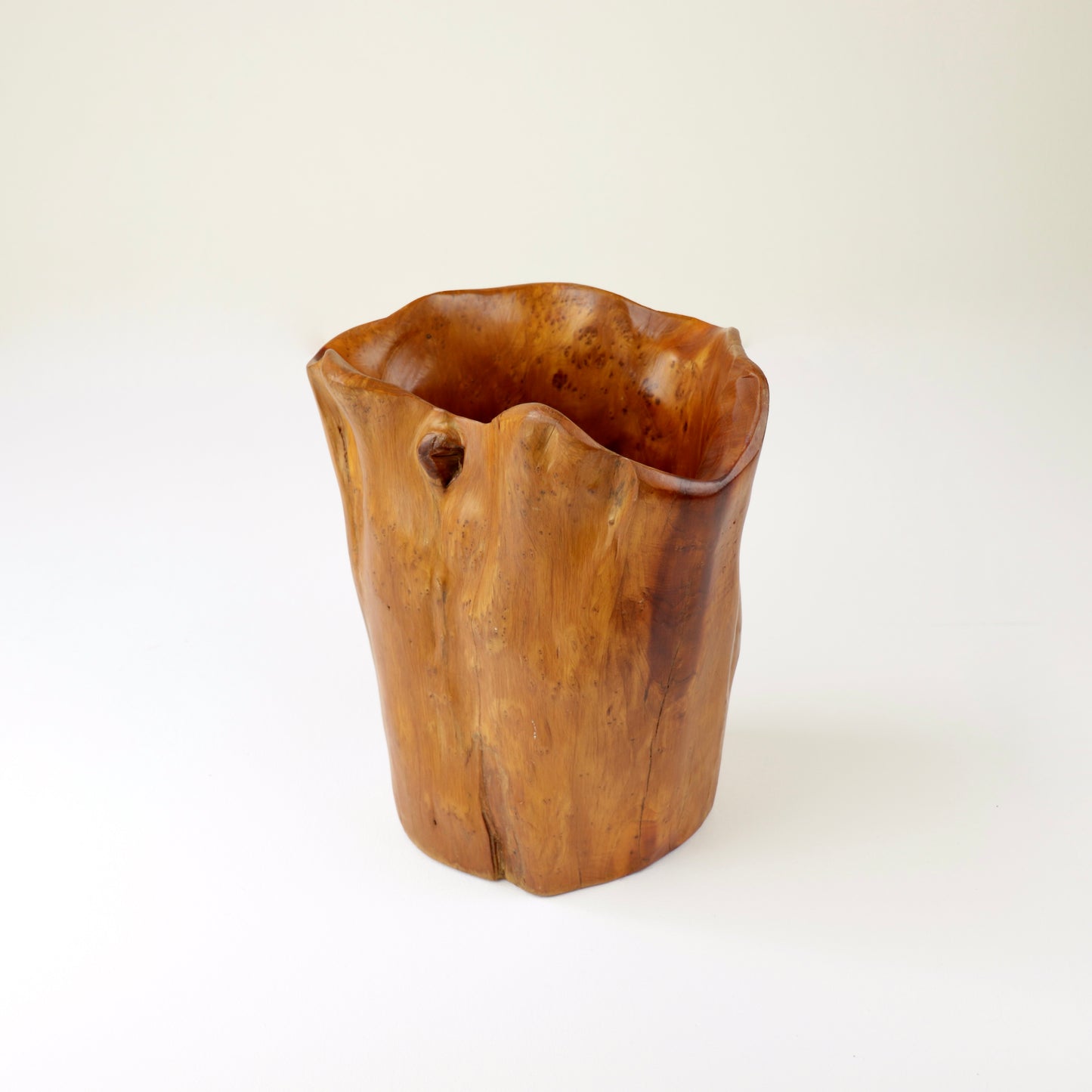 Freeform sculptural wood bowl