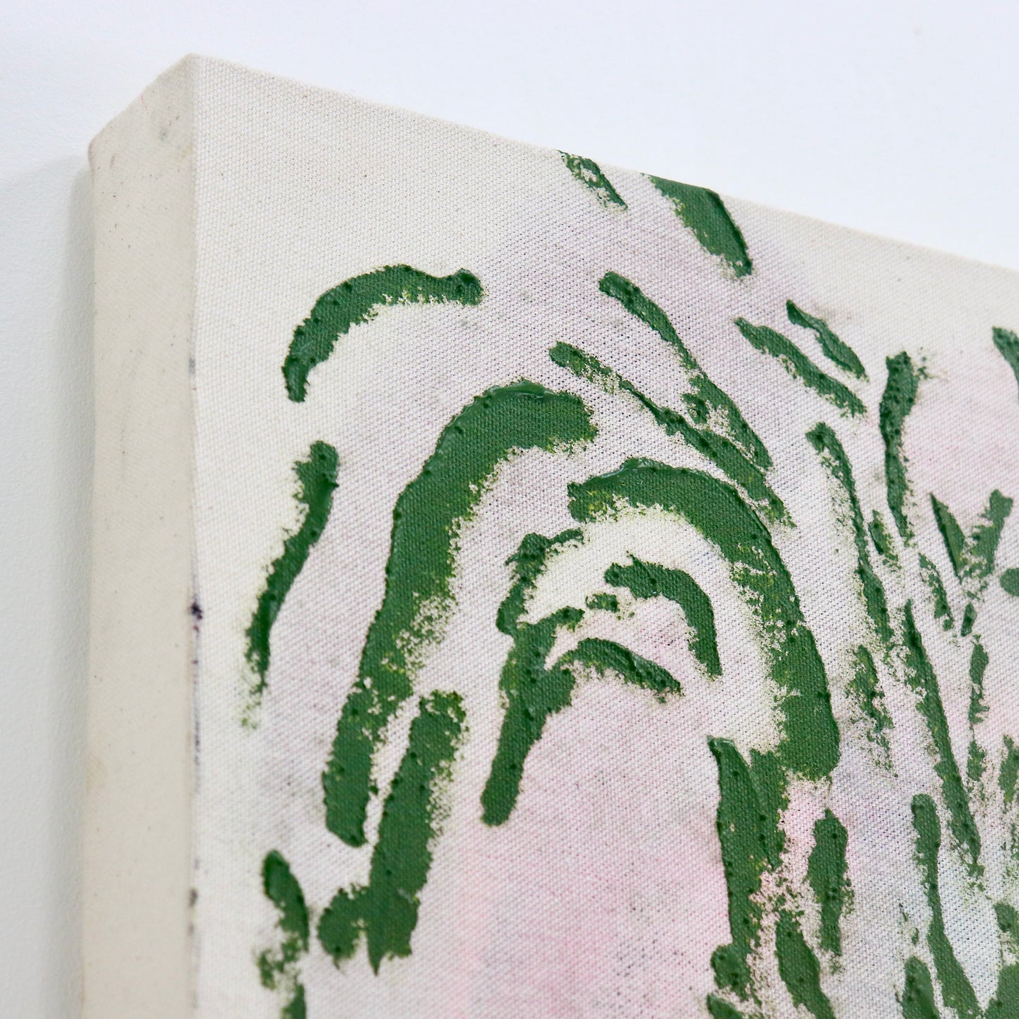 Expressive Volcano Study — Contemporary Oil on Raw Canvas (Unsigned)