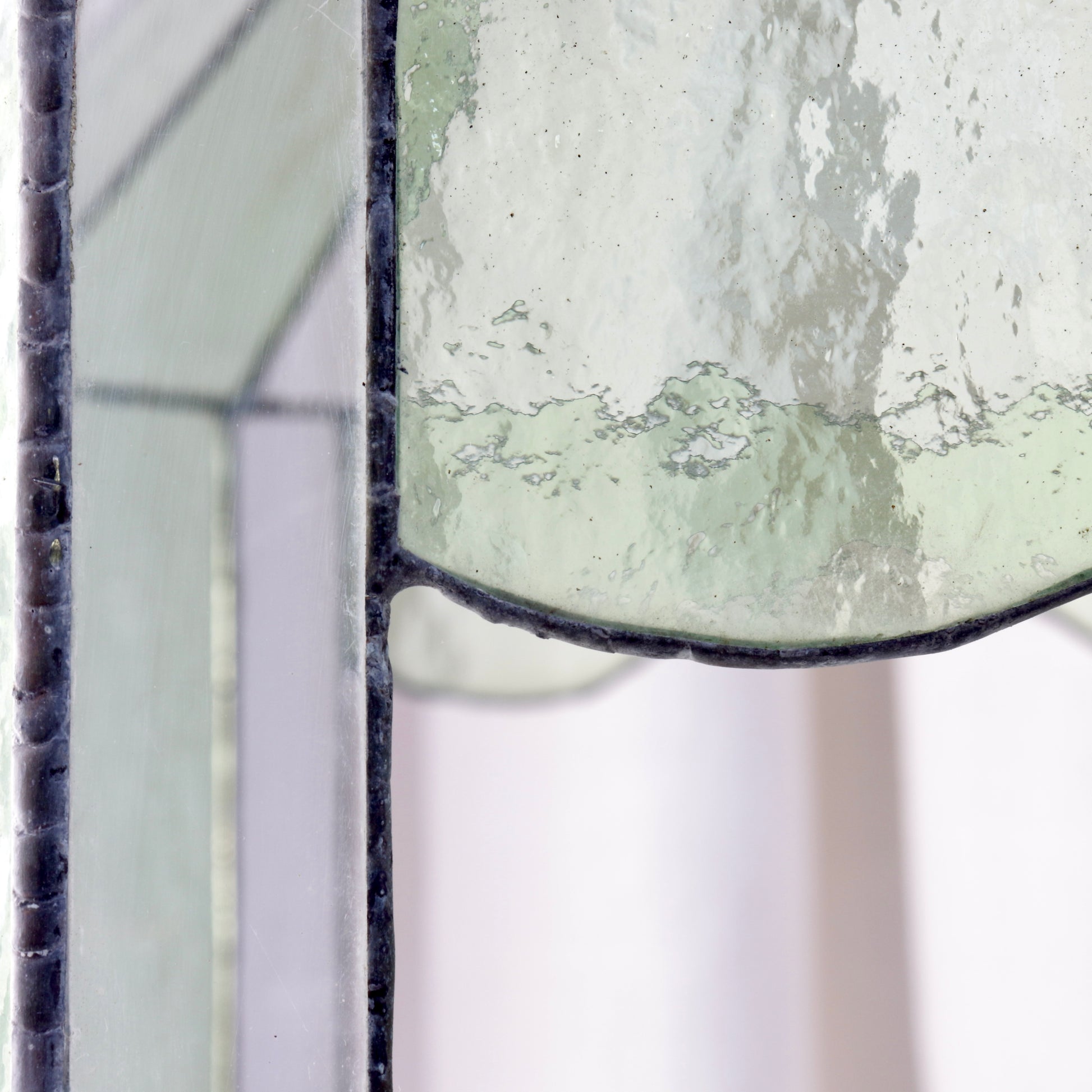 Sculptural leaded glass display case or terrarium