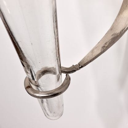 Wrought Iron and Glass Wall Sconce Vase