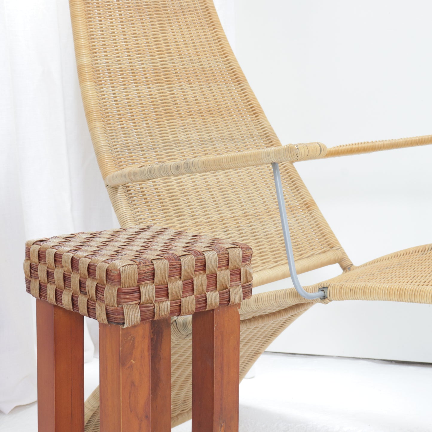 Petite Chequer Woven Side Table