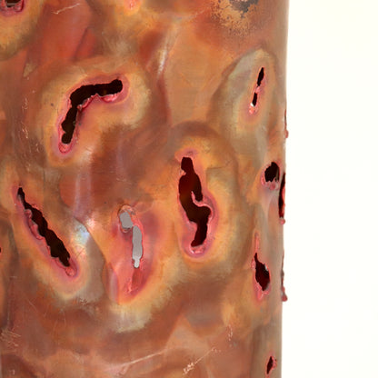 Artisan-Made Copper and Wrought Iron Pendant Light