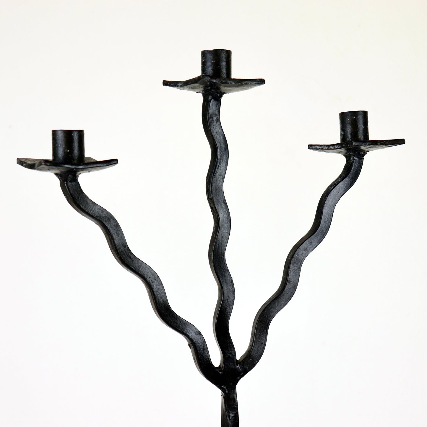 Vintage wrought iron candelabra