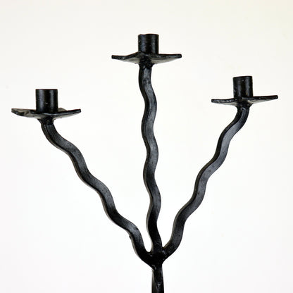 Vintage wrought iron candelabra