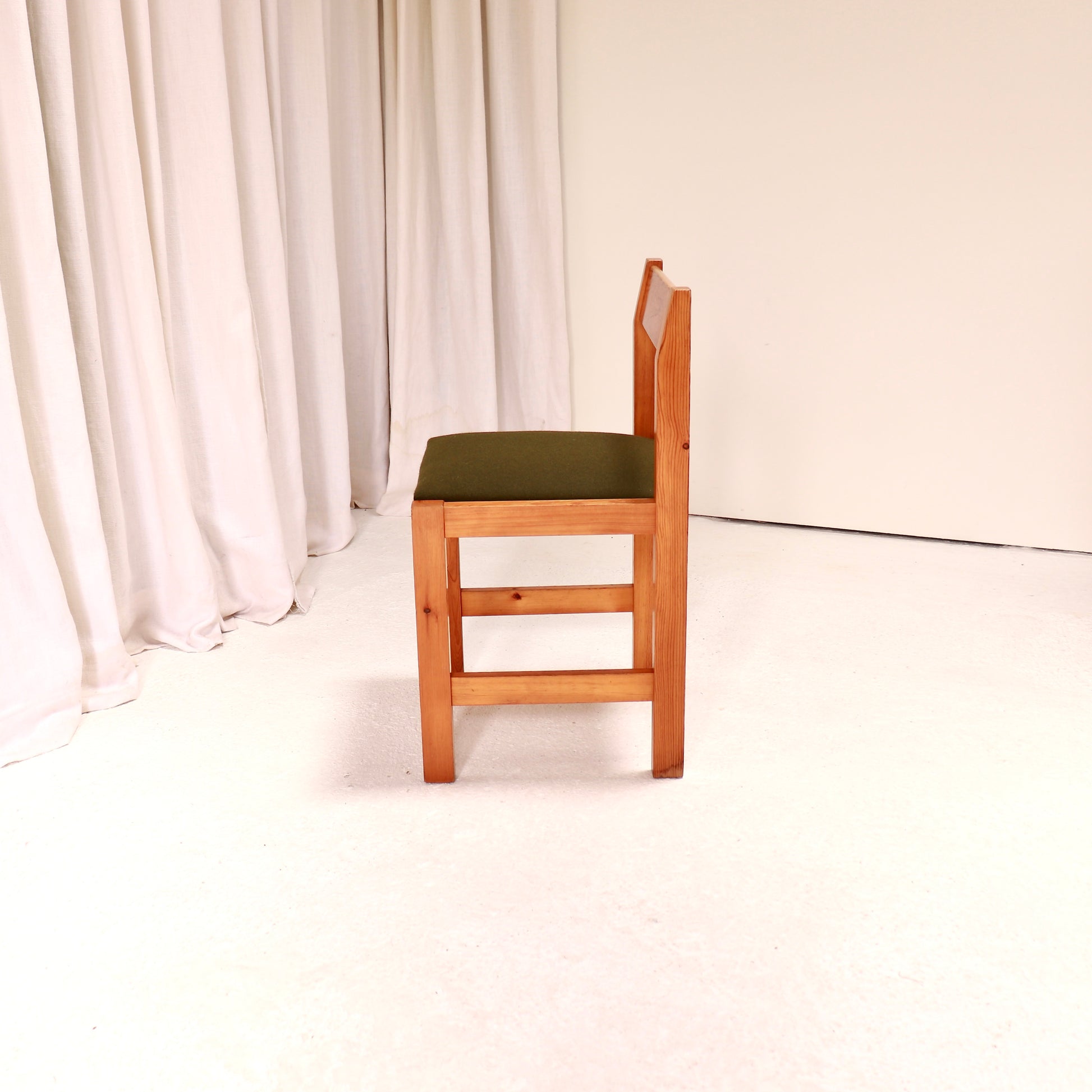 Vintage pine dining chair