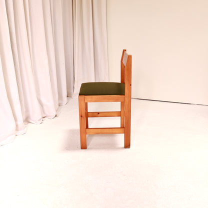 Vintage pine dining chair
