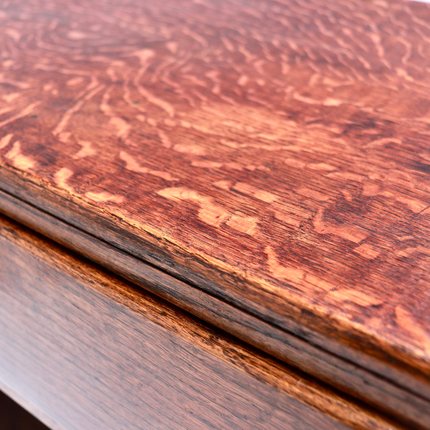 Art Deco Oak Kneehole Desk