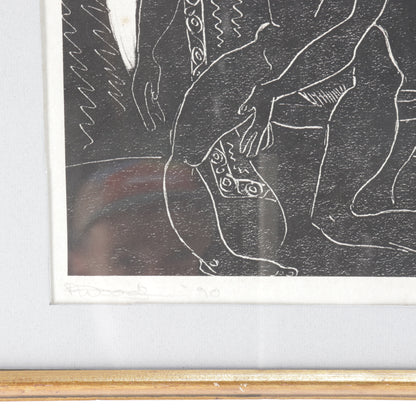 Christopher P. Wood — Mono Print, 1990