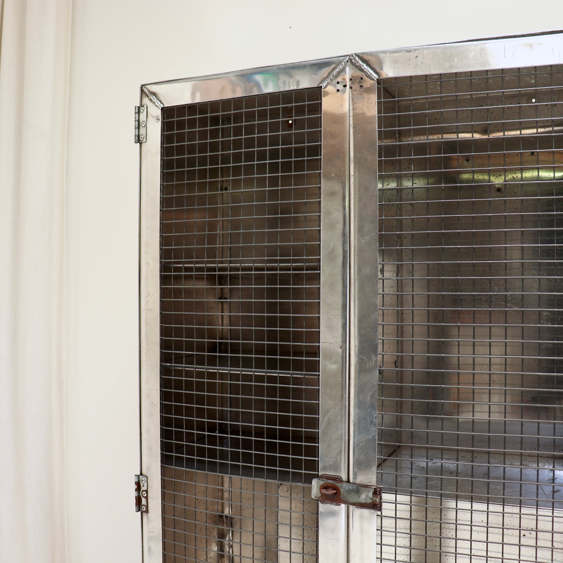 Mid century industrial aluminium cabinet by Disjecta Membra.