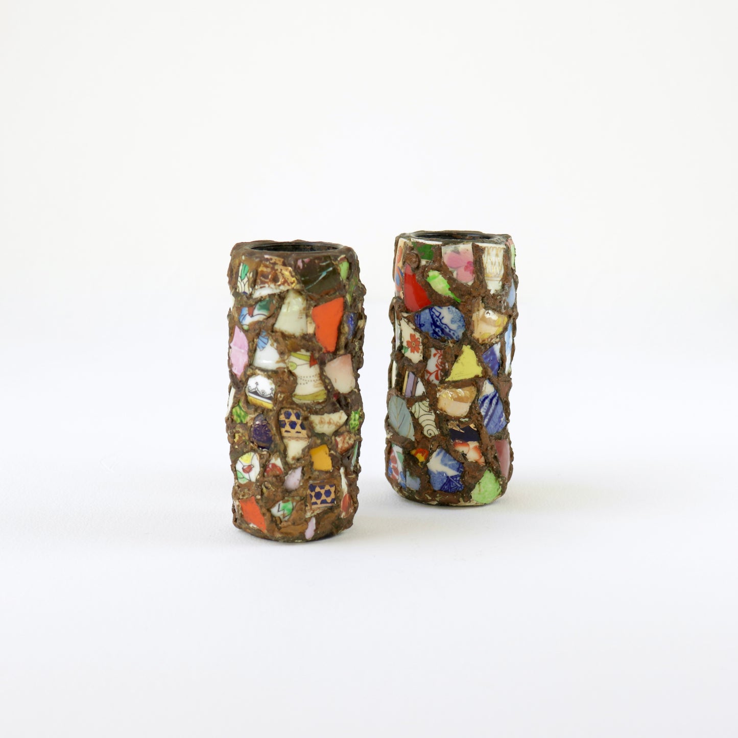 Pair of Pique Assiette vases