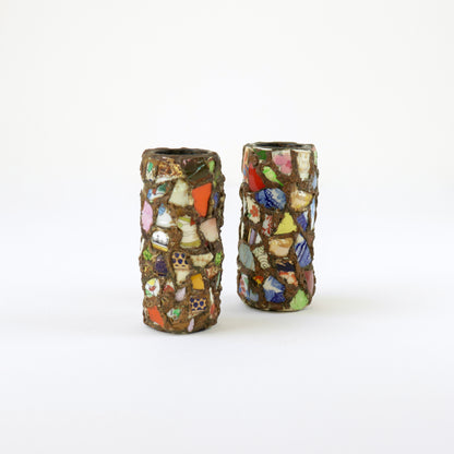 Pair of Pique Assiette vases