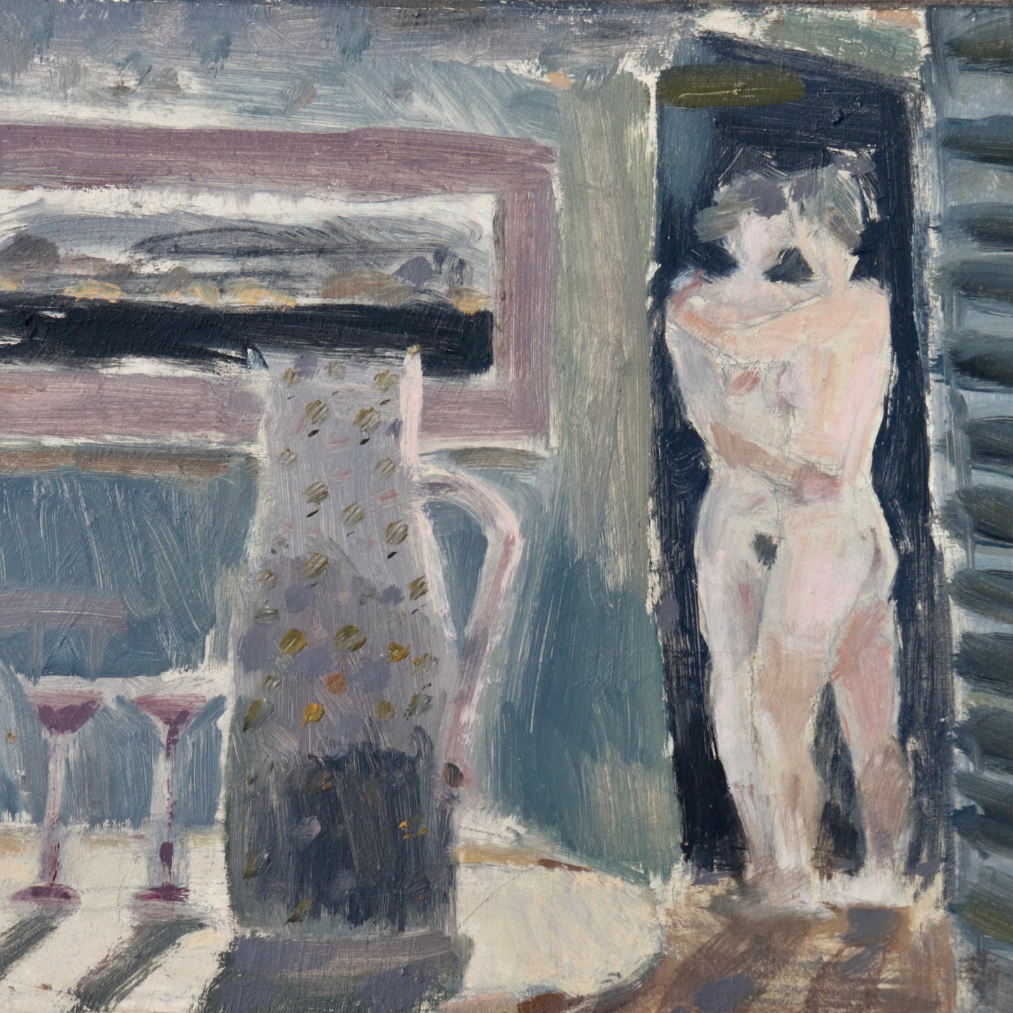 Richard Ayling "Two Women" 1994, Oil on canvas