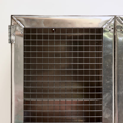 Mid Century Ex-Naval Aluminium Storage Cabinet *RESERVED*