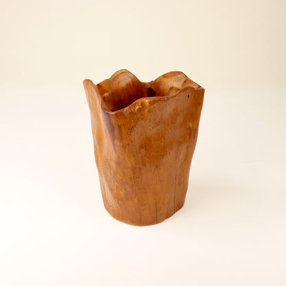 Freeform sculptural wood bowl