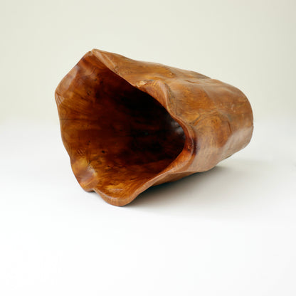 Freeform sculptural wood bowl